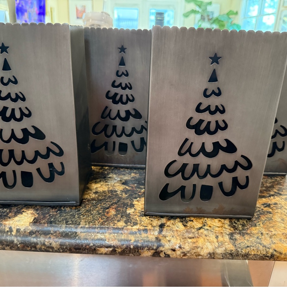 Crate & Barrel Christmas Tree Luminaries